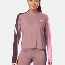 ADIDAS Own The Run Colorblock Long-Sleeve Hardloopshirt Dames